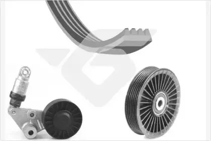 Поликлиновой ременный комплект HUTCHINSON купить